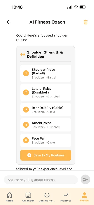 EatLift app screenshot 2